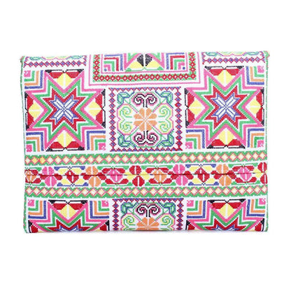 Needlepoint Star Clutch