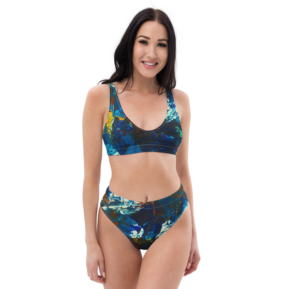 Gianneli Colours Recycled High Waisted Bikini-2