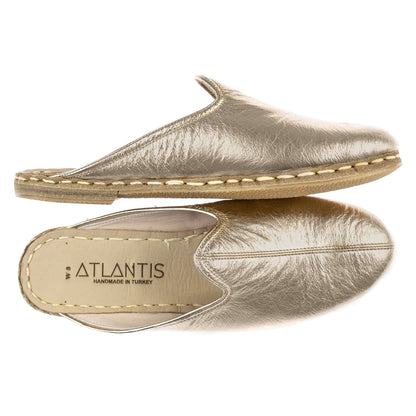 Men's Gold Slippers