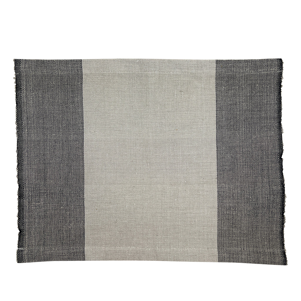 SLATE + SALT Handloom Color Block Placemat Set