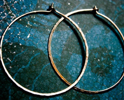 Crescent Moon Hoop Earrings