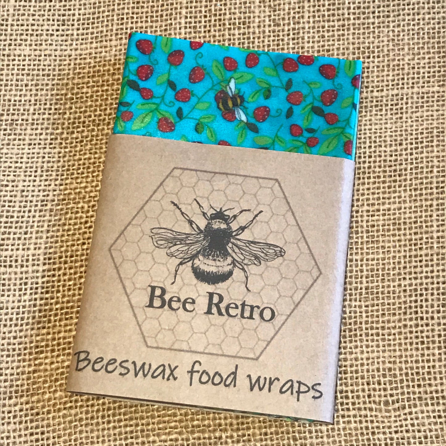 Strawberry Bee, Eco Friendly Beeswax Wraps-2