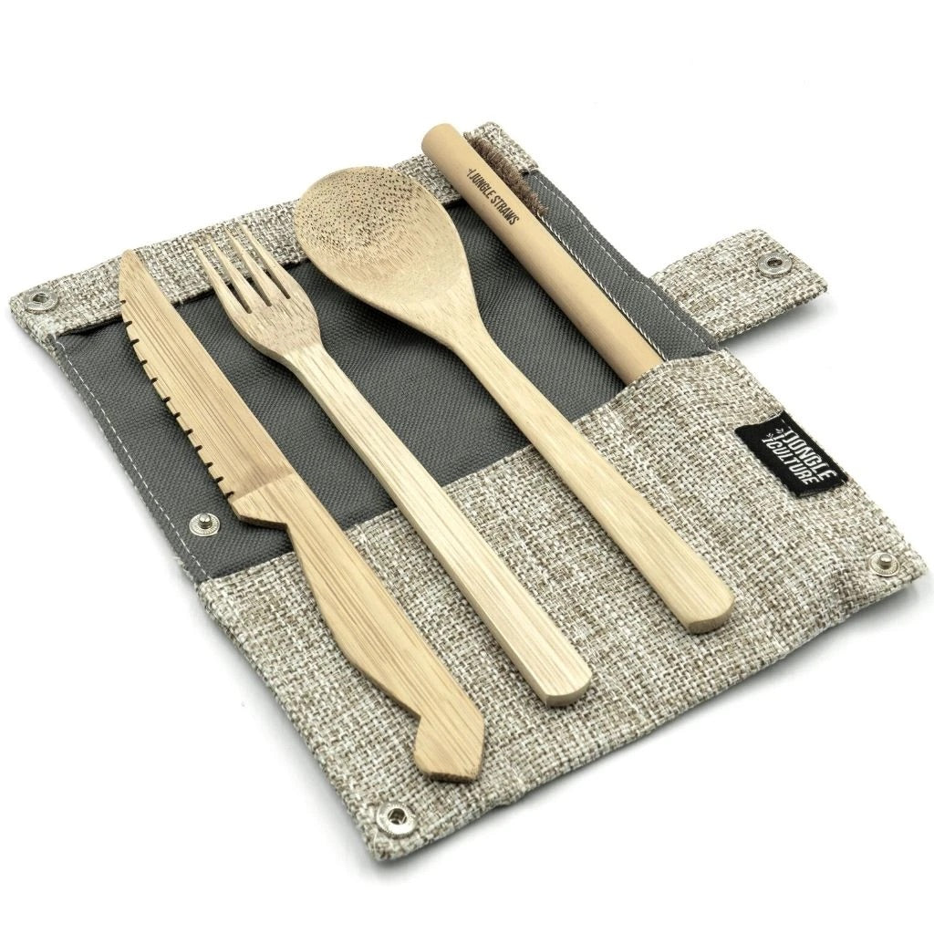 Bamboo cutlery set-5