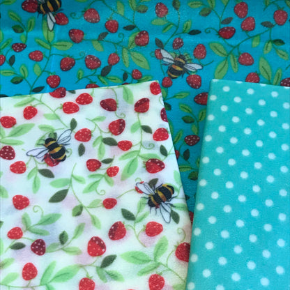 Strawberry Bee, Eco Friendly Beeswax Wraps-3