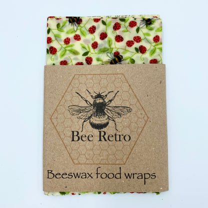 Strawberry Bee, Eco Friendly Beeswax Wraps-7