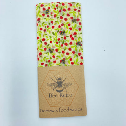 Strawberry Bee, Eco Friendly Beeswax Wraps-8