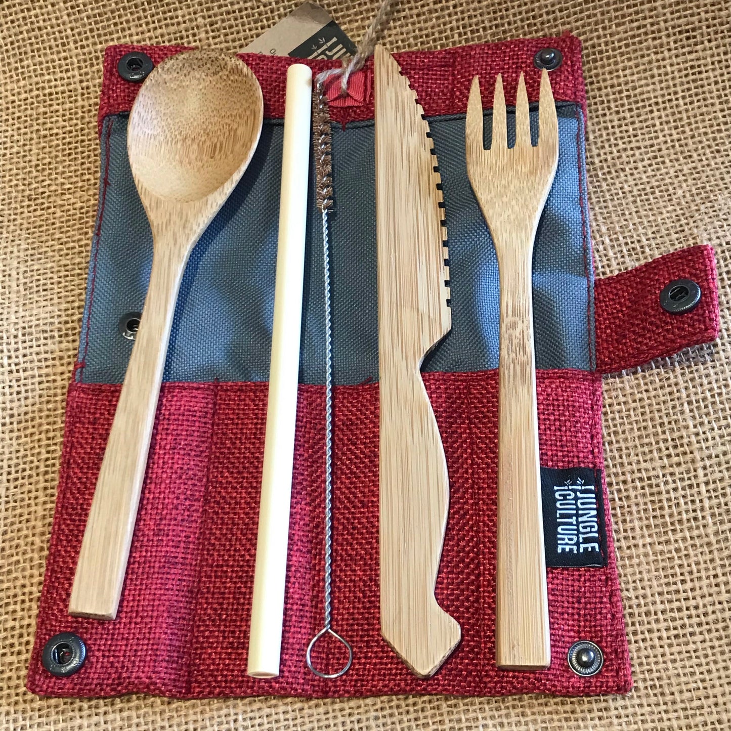 Bamboo cutlery set-2