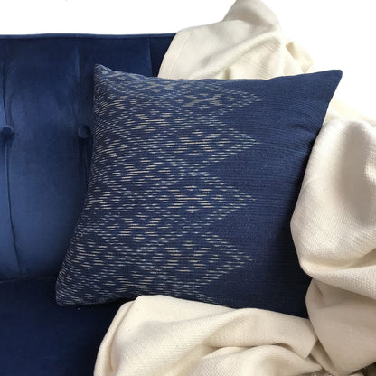 SLATE + SALT Indigo Diamond Pillow Cover