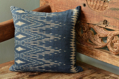 SLATE + SALT Indigo Ikat Pillow Cover