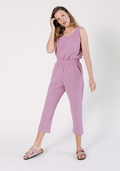 POPLINEN Jameela Organic Cotton Jumpsuit - Ginger