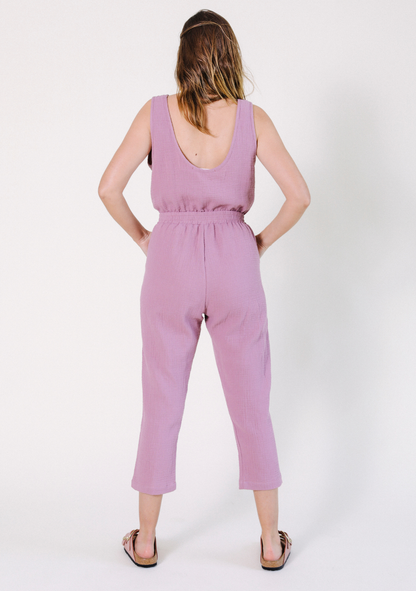 POPLINEN Jameela Organic Cotton Jumpsuit - Ginger