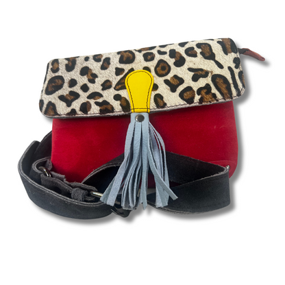 Juliette Print · Belt Bag-Belts-Soruka-Red-WONENA