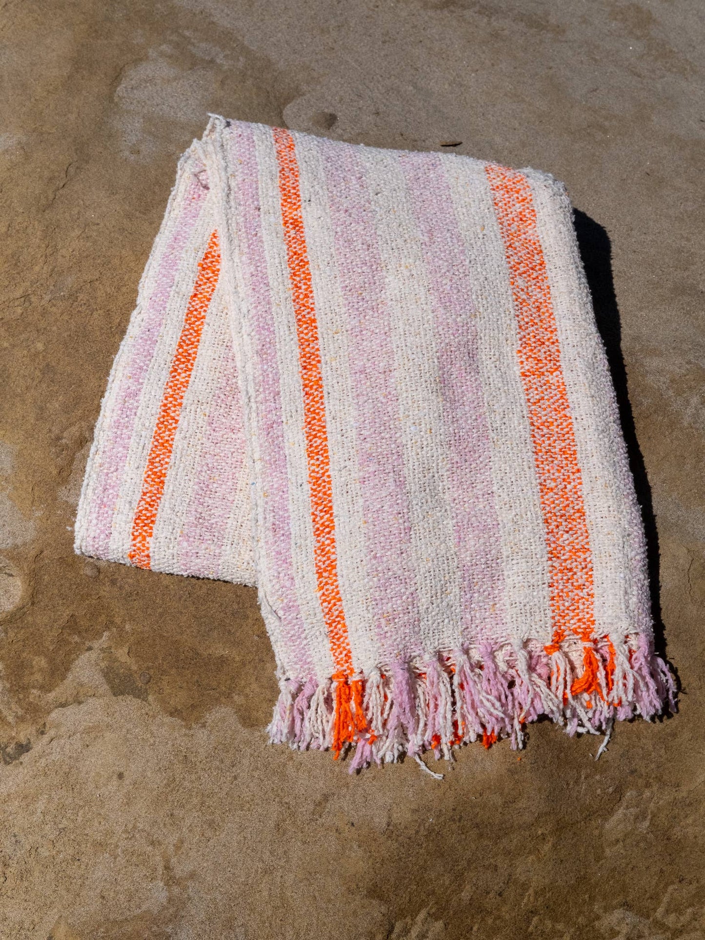 Just Peachy - Sustainable Recycled Throw Blanket-Throws-Sundream-WONENA