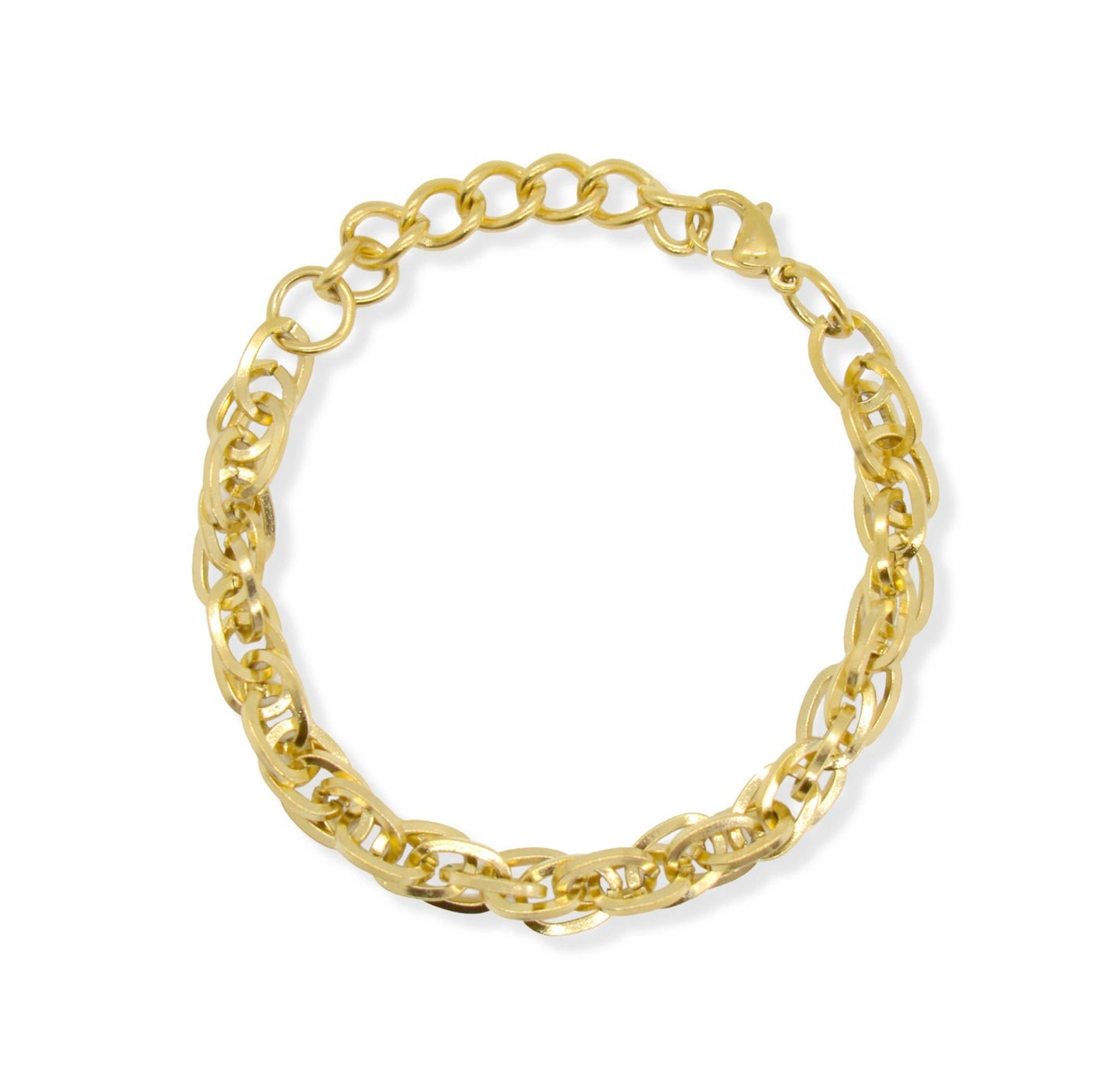 Gemma Gold Chunky Rope Chain Bracelet-Bracelets-Mai Désirée-WONENA