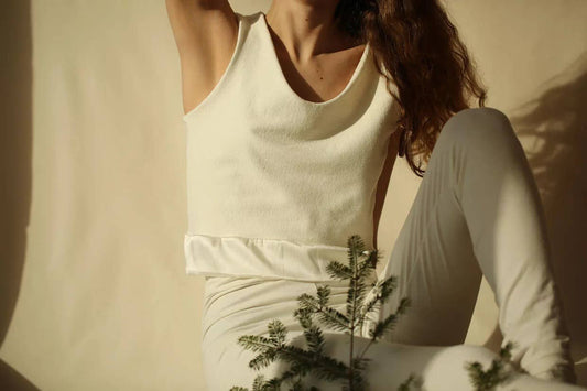 Mar Tank in Hemp / Organic Cotton With Silk-Shirts & Tops-Herderin-M-WONENA