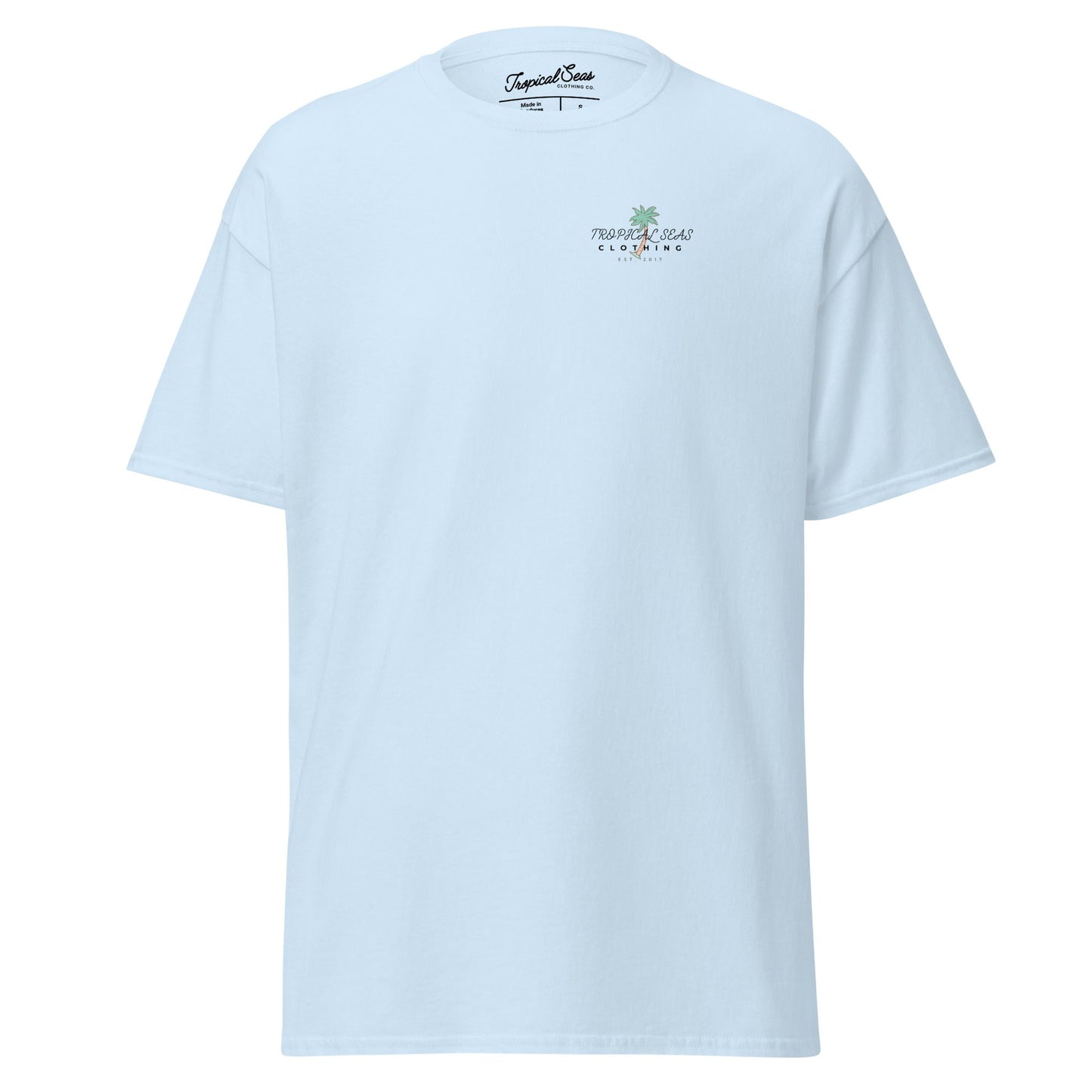 TROPICAL SEAS CLOTHING Men's Solo Palm Tree classic tee