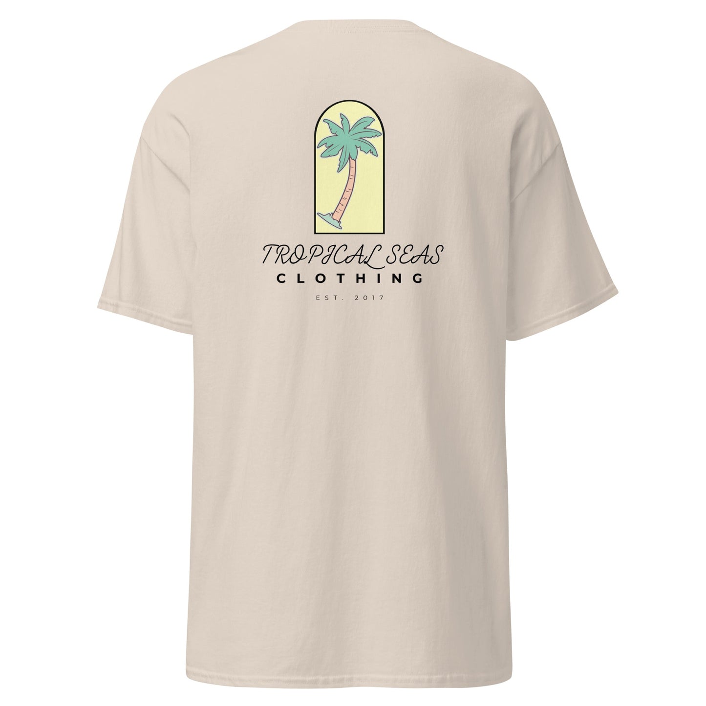 TROPICAL SEAS CLOTHING Men's Solo Palm Tree classic tee