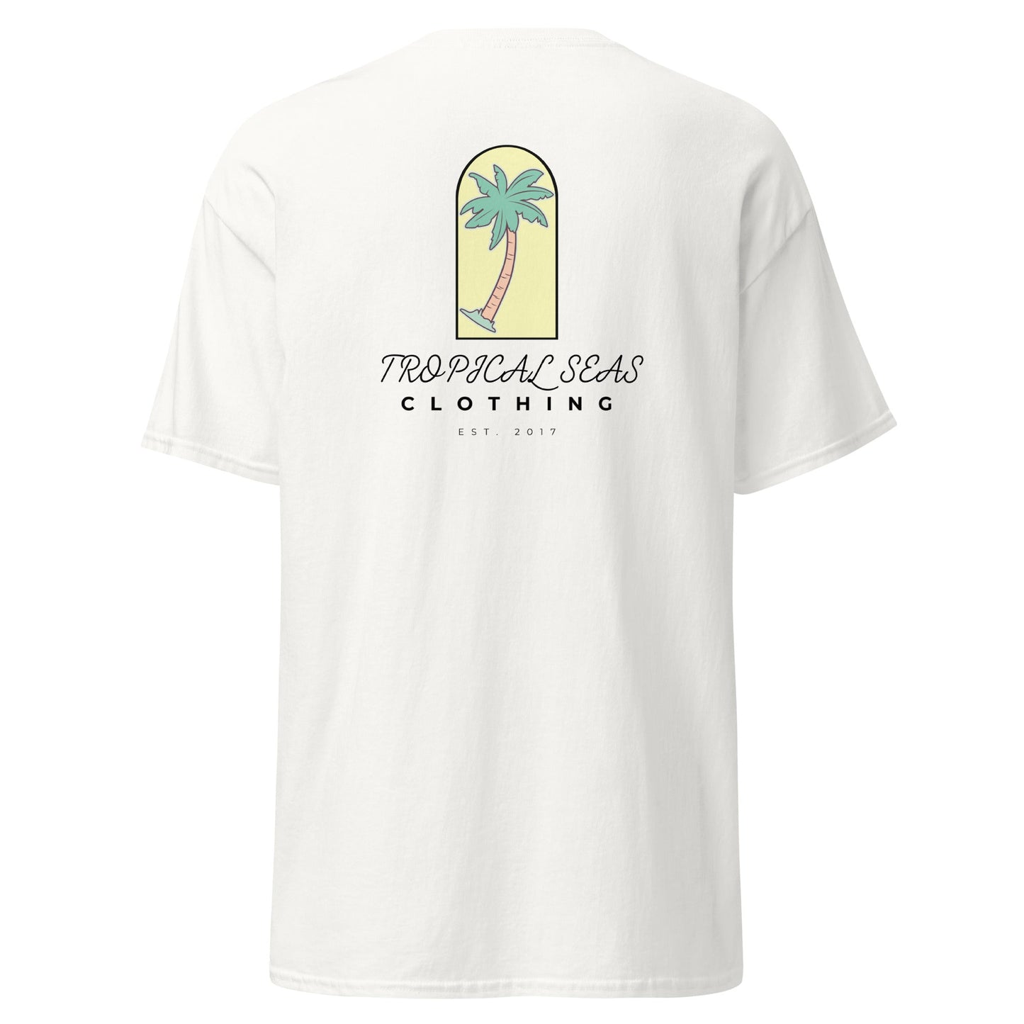 TROPICAL SEAS CLOTHING Men's Solo Palm Tree classic tee