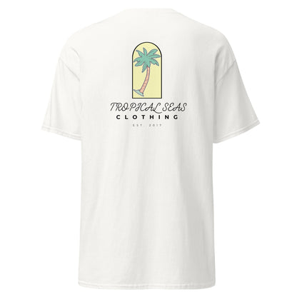 TROPICAL SEAS CLOTHING Men's Solo Palm Tree classic tee