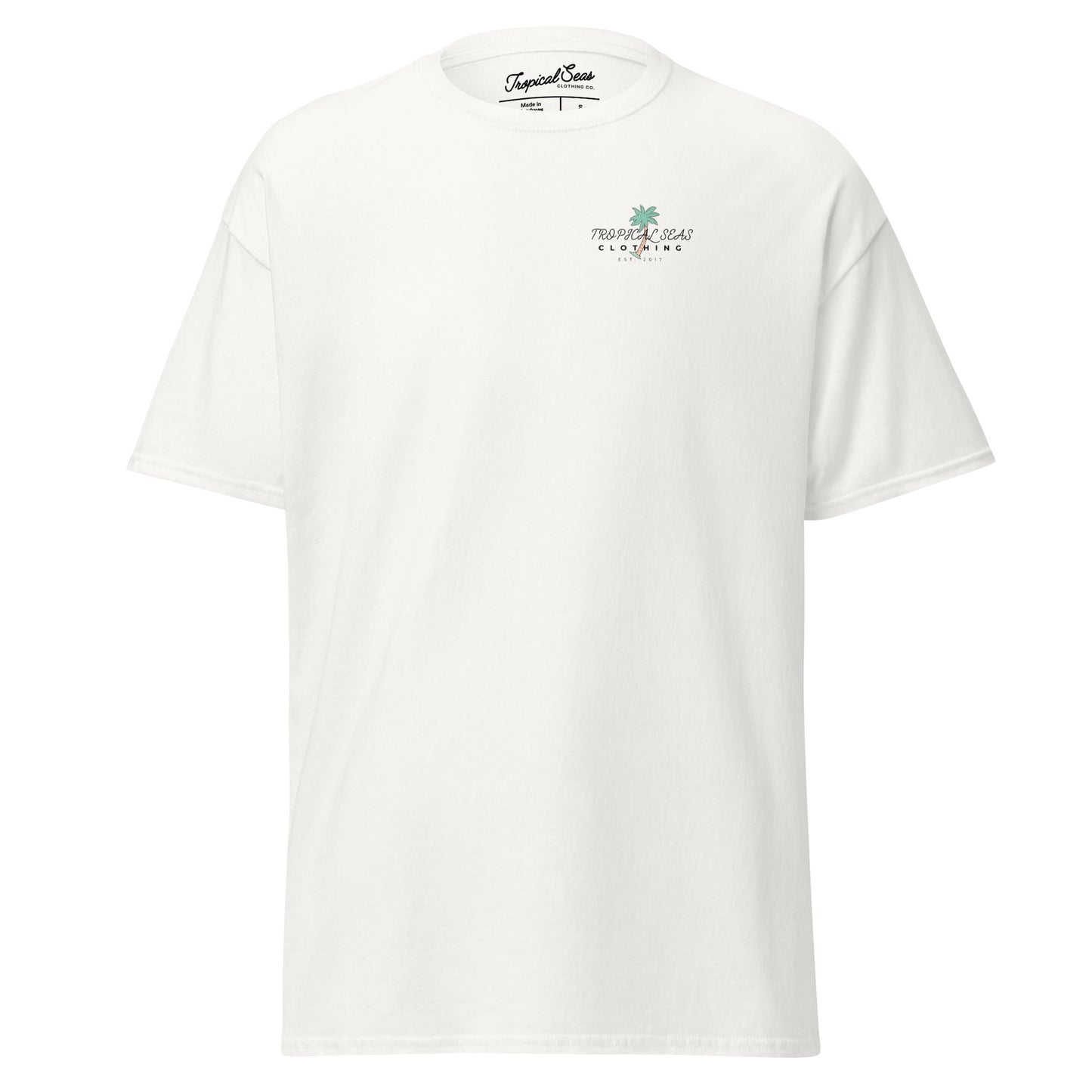 TROPICAL SEAS CLOTHING Men's Solo Palm Tree classic tee