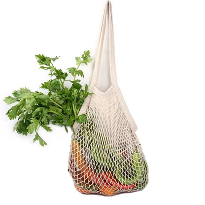 EcoFreax Mesh Market Reusable Shoulder Cotton Grocery Bag