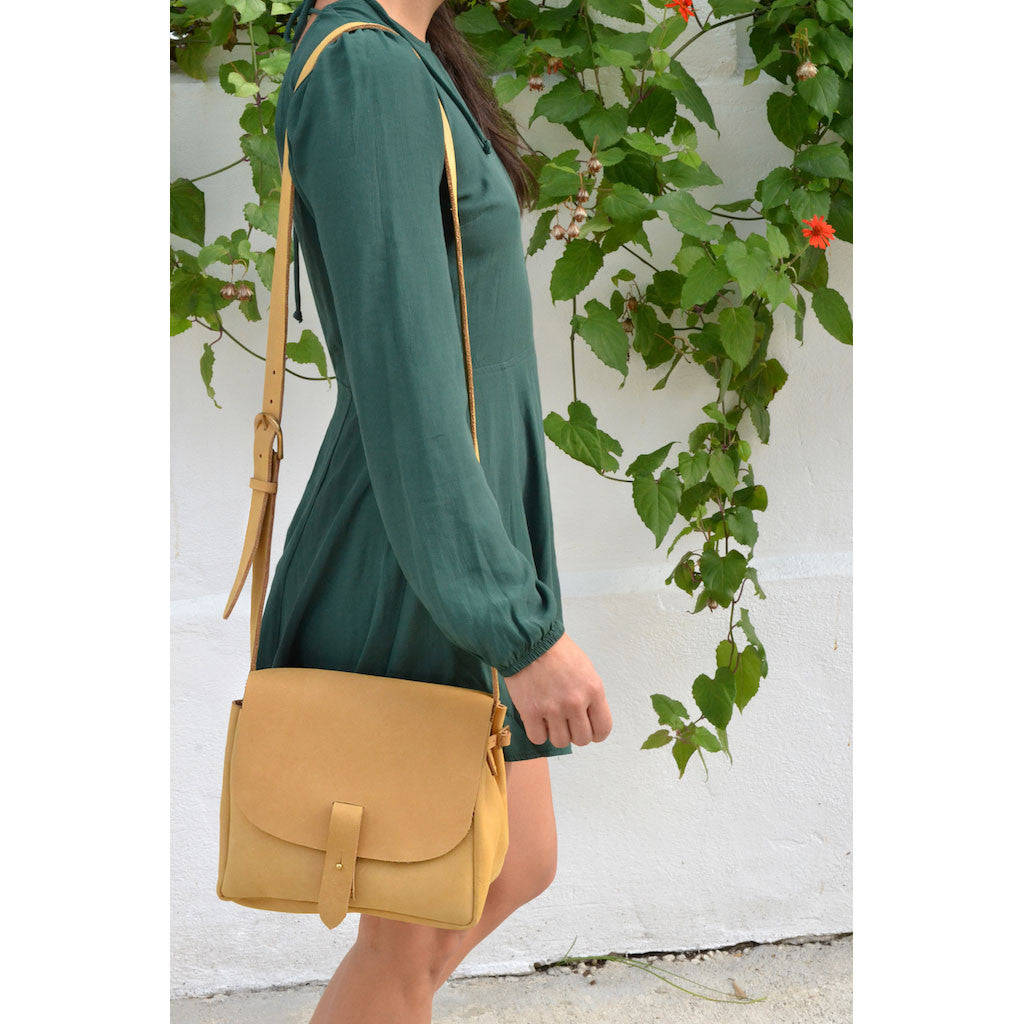 Nubuck Leather Bucket Bag