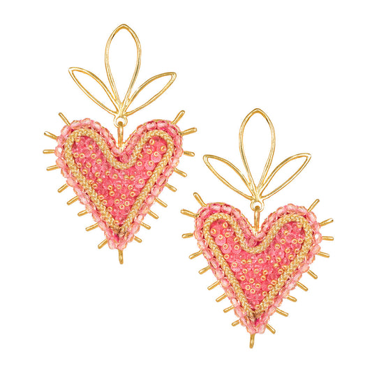 Mystic Heart stud earrings 12254-Earrings-Mishky-WONENA