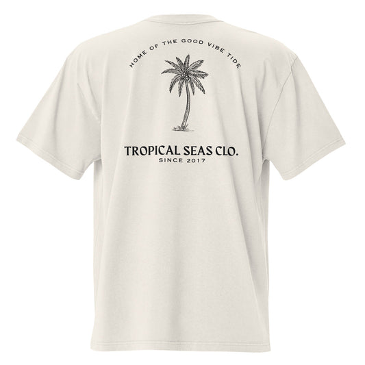 TROPICAL SEAS CLOTHING Oversized Perfect Palm  faded t-shirt