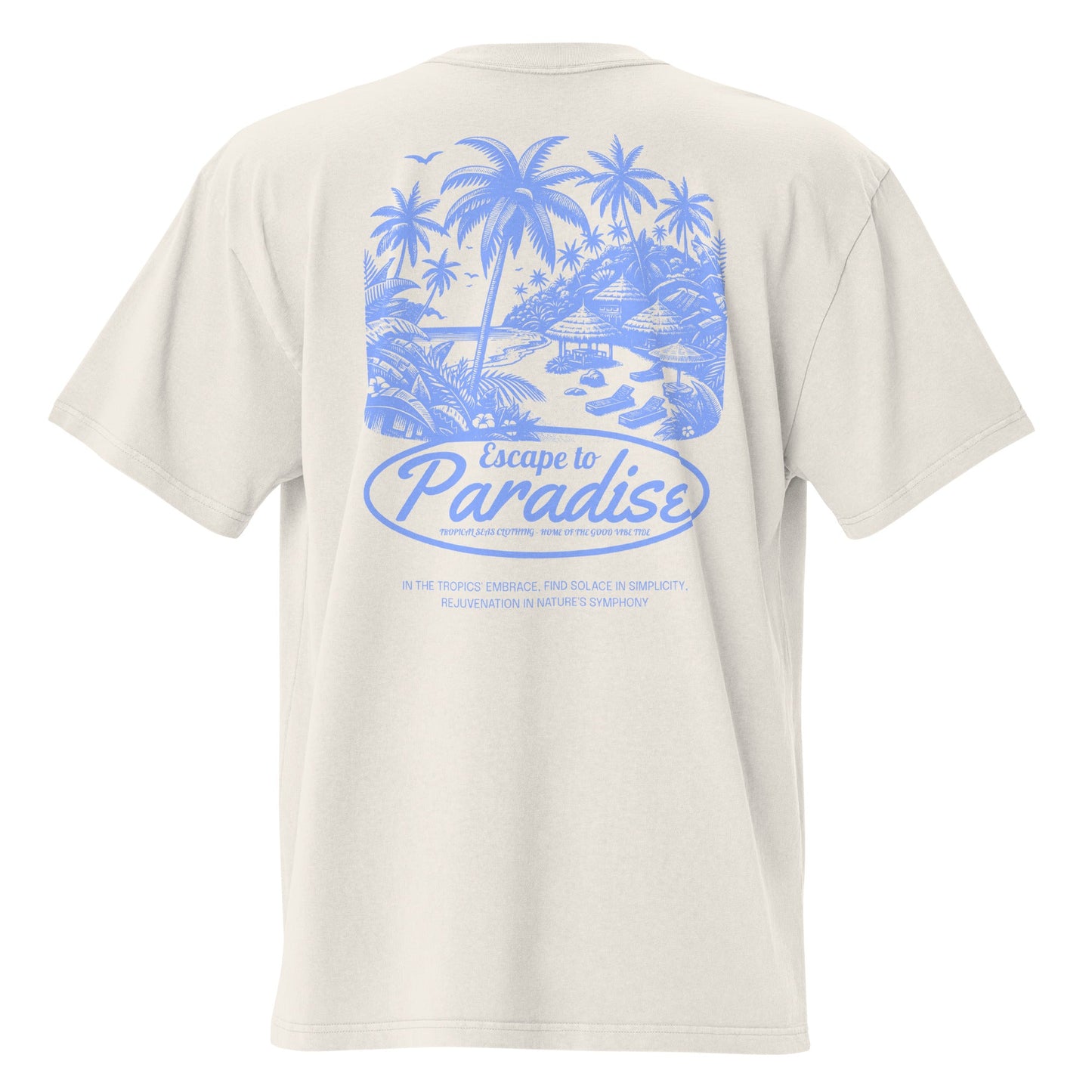 Camiseta descolorida Escape to Paradise de TROPICAL SEAS CLOTHING