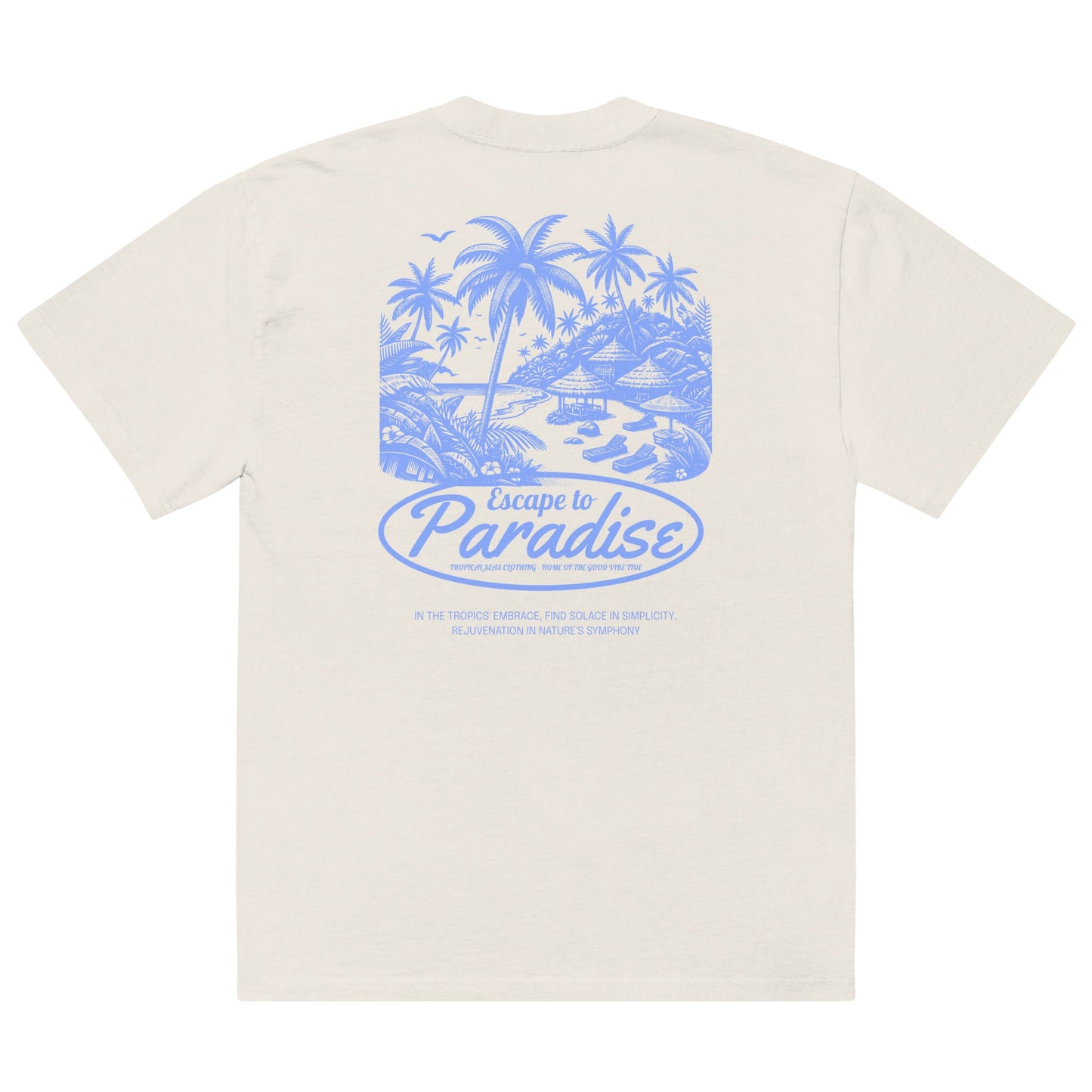 Camiseta descolorida Escape to Paradise de TROPICAL SEAS CLOTHING