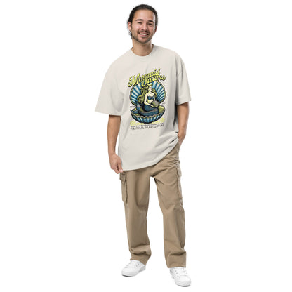 Oversized Mermaid Dreams faded t-shirt-1