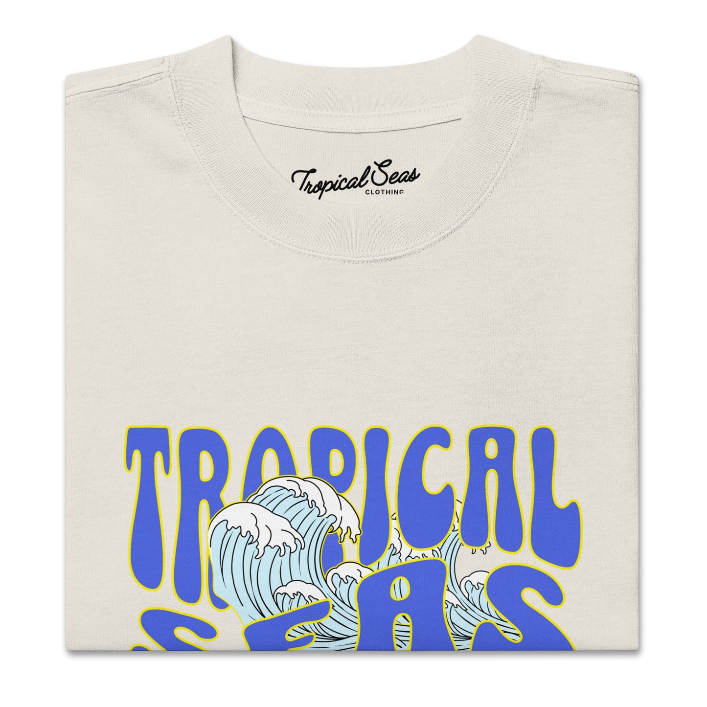 Camiseta descolorida Wild Tropical Seas de gran tamaño