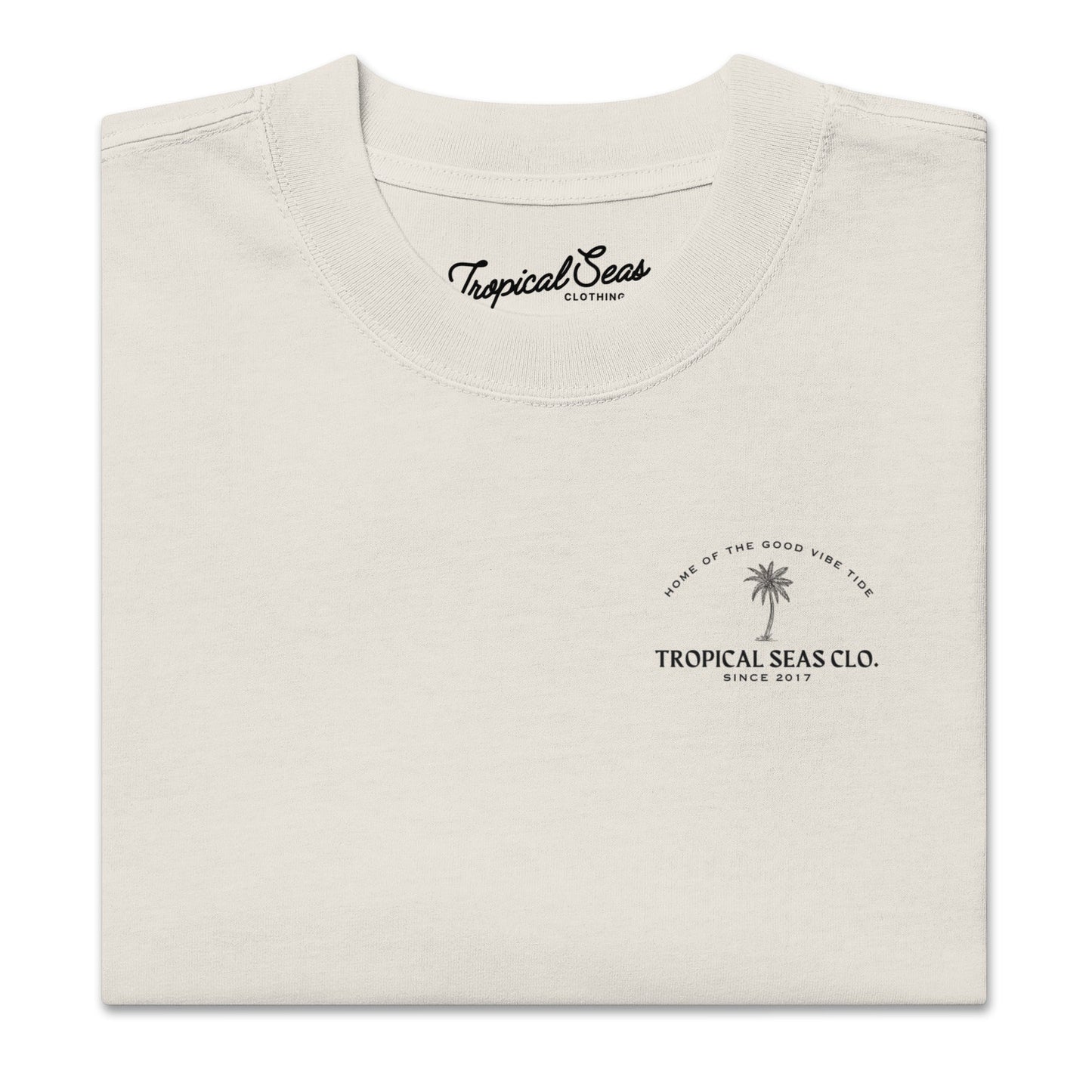 TROPICAL SEAS CLOTHING Oversized Perfect Palm  faded t-shirt