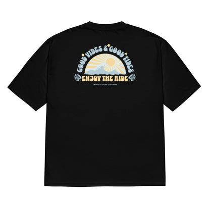 TROPICAL SEAS CLOTHING Oversized Enjoy The Ride Heavyweight T-Shirt – Urban Streetwear Essential