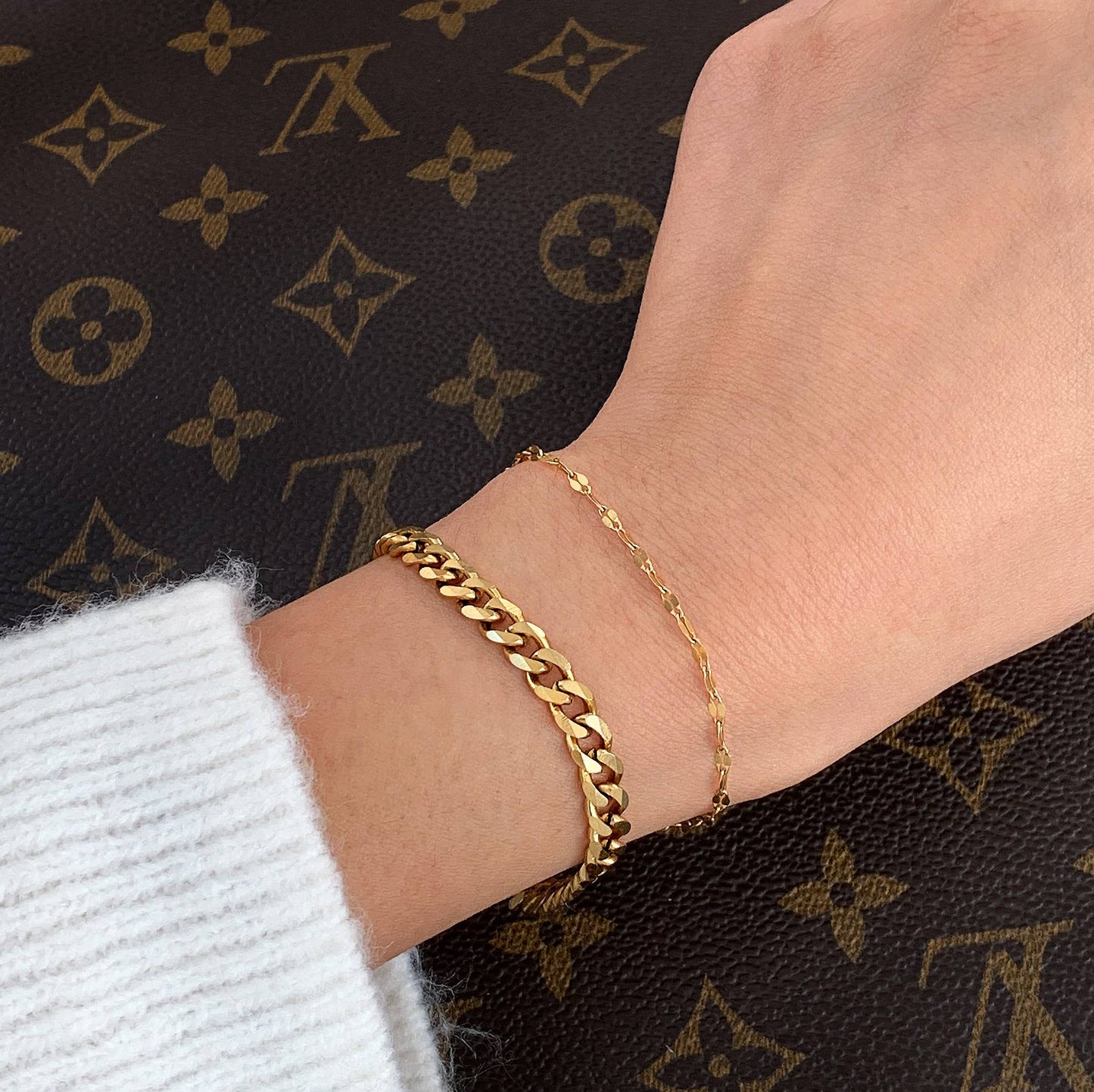 Mai Désirée Roslyn Gold Curb Chain Bracelet