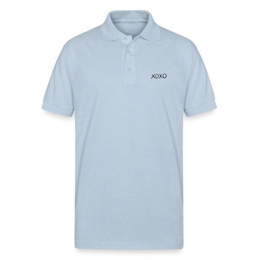 Gildan Unisex 50/50 Jersey Polo - light blue