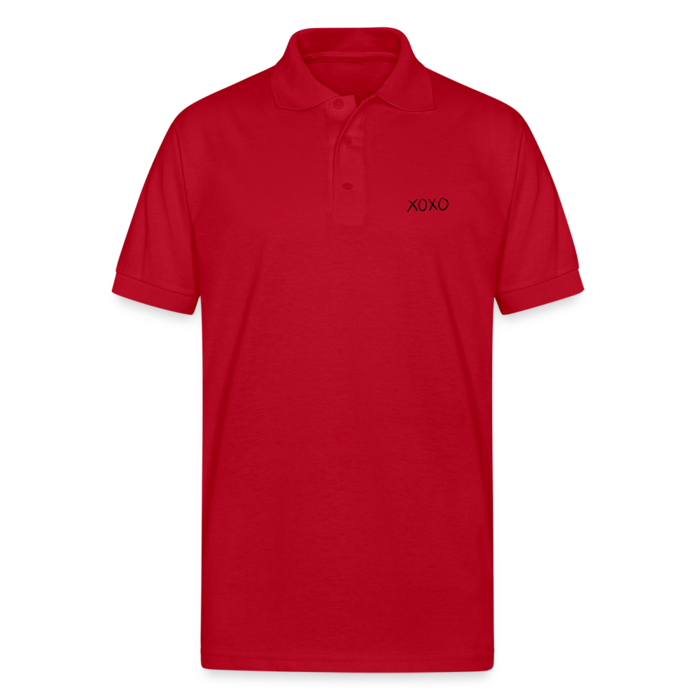 Gildan Unisex 50/50 Jersey Polo - red