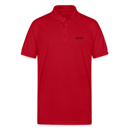 Gildan Unisex 50/50 Jersey Polo - red