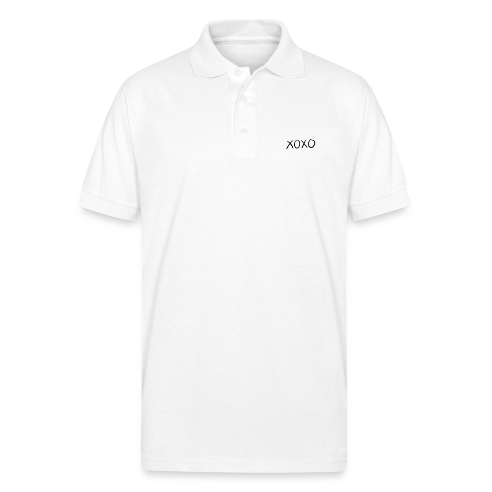 Gildan Unisex 50/50 Jersey Polo - white