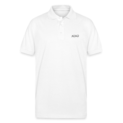 Gildan Unisex 50/50 Jersey Polo - white