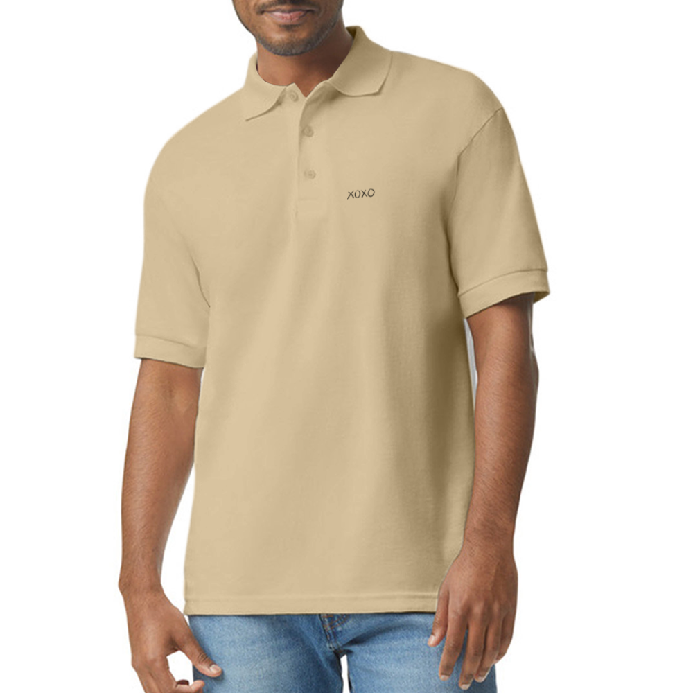 Gildan Unisex 50/50 Jersey Polo - Sand