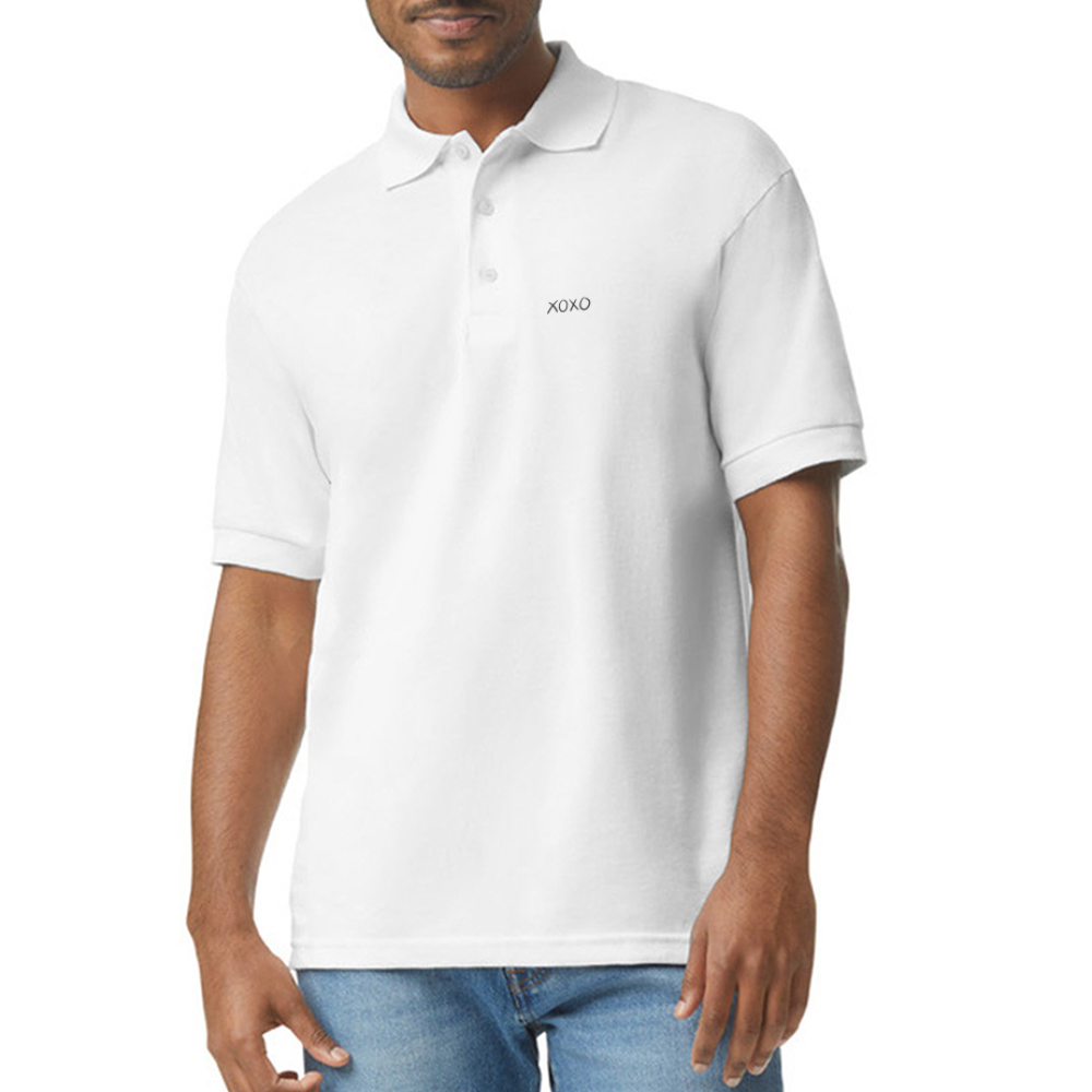 Gildan Unisex 50/50 Jersey Polo - white