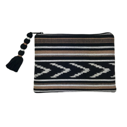 Cartera de mano con correa trasera Ikat