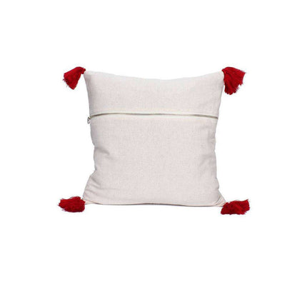 Funda de almohada con borlas y bordado de SLATE + SALT