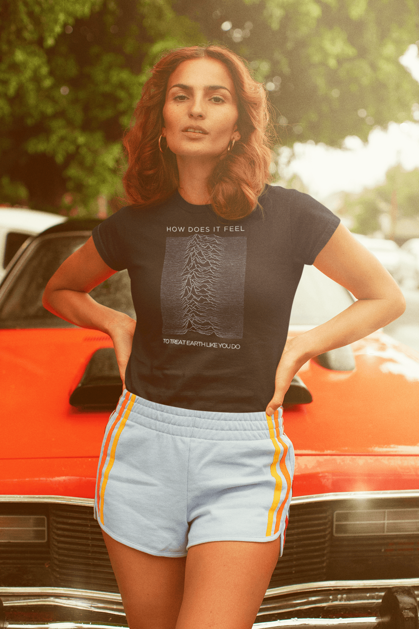 How Does it Feel to Treat Earth Like You Do- Joy Division Organic Cotton Crop Top-1