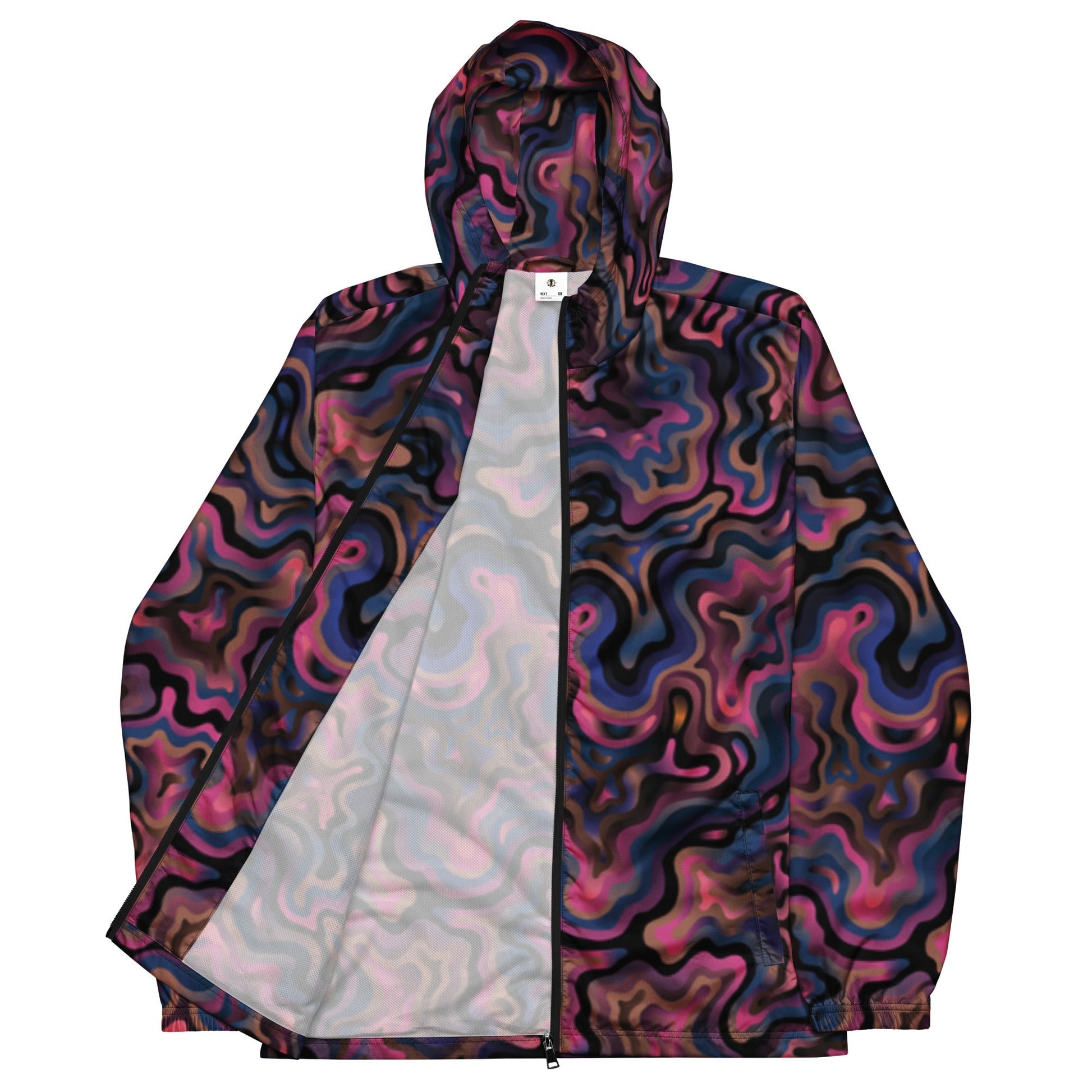 Men’s Tropical Florescent Windbreaker-1