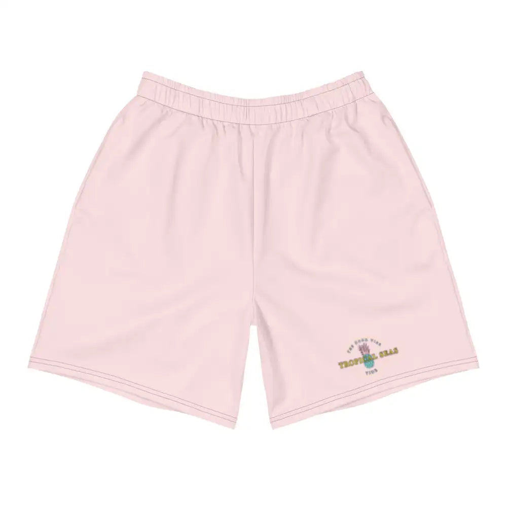 Pantalones cortos deportivos con piña tropical rosa para hombre