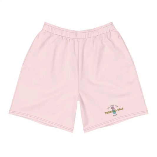 Pantalones cortos deportivos con piña tropical rosa para hombre