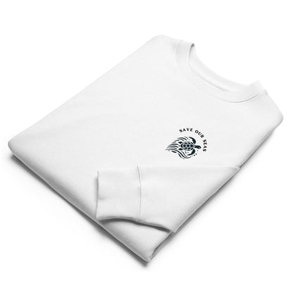 Sudadera con capucha ecológica de tortuga marina Save Our Seas de TROPICAL SEAS CLOTHING: sudadera unisex 100 % algodón orgánico