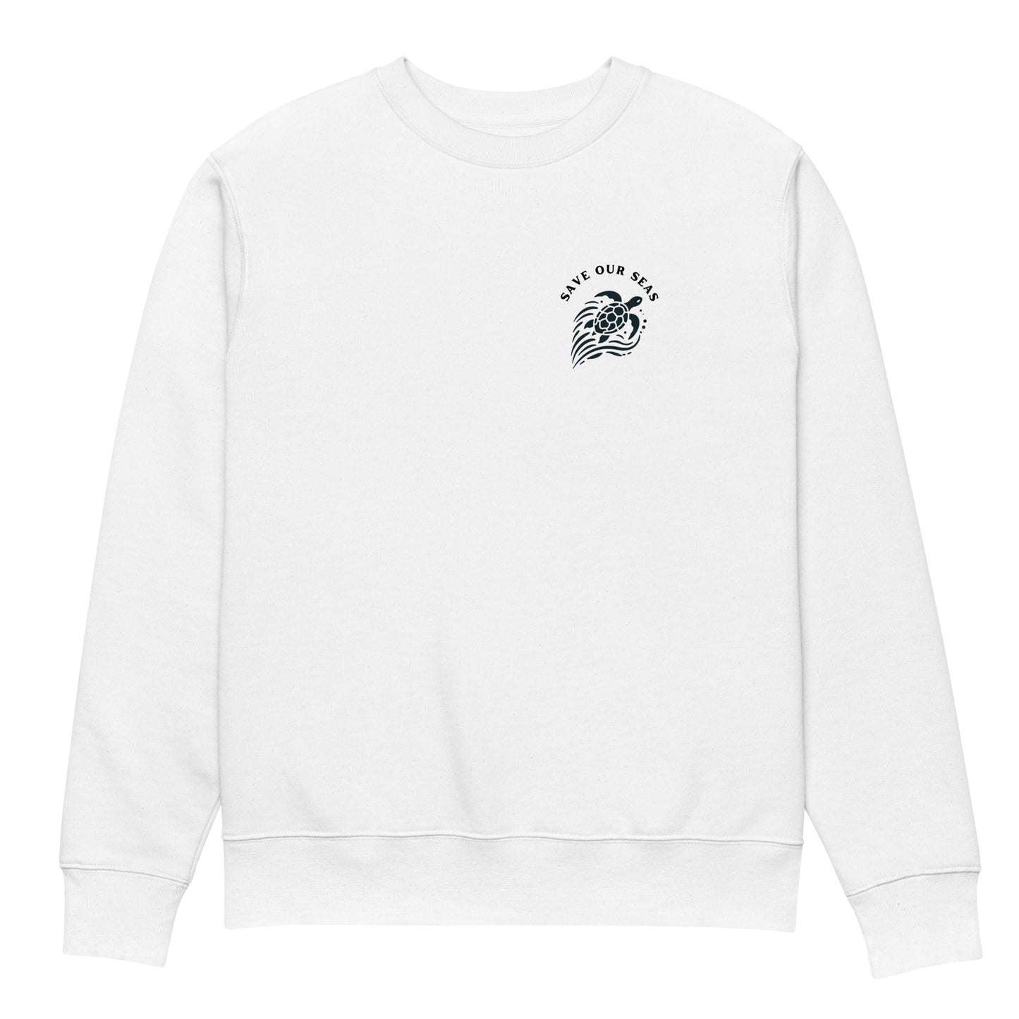 TROPICAL SEAS CLOTHING Save Our Seas Eco Sea Turtle Sweatshirt – 100% Organic Cotton Unisex Sweatshirt